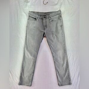 Levi's 511 Men's Gray Jeans, Size 32x30, Mid-Rise, Straight Fit